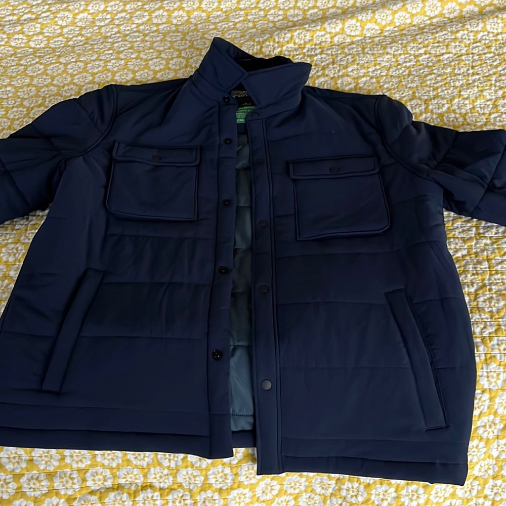 Men's J. Crew Eco Nordic shirt-jacket with PrimaLoft® Large Navy